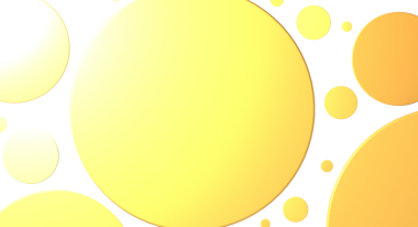 Beyaz zemin üzerinde soyut sarı daireler, modern geometrik sanat