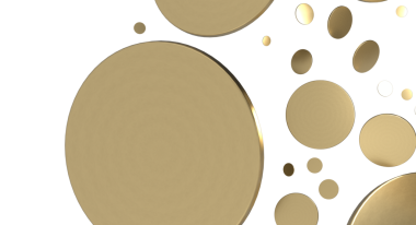 Tasarım ve dekor için beyaz arkaplanda soyut altın halkalar