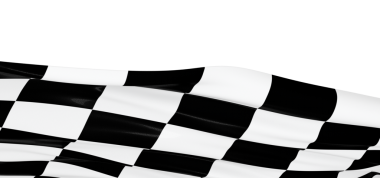 Yarış Bayrağı sallaması, Motorsporları için Siyah ve Beyaz Damalı Sembol