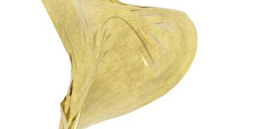 Beyaz Arkaplanda Soyut Altın Kumaş Akan Doku