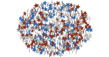 Amerikan vatansever yıldızları soyut arka plan Bağımsızlık Günü kutlamaları