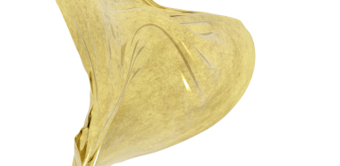 Soyut Altın Kumaş Doku, Beyaz Arkaplanda Zarif Tasarım Elementi