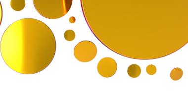 Soyut Altın Daireler Arkaplanı. Sunumlar ve Grafikler için Modern Tasarım