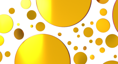 Tasarım için beyaz zemin üzerinde soyut altın halkalar.