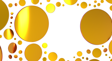 Tasarım ve dekorasyon için beyaz zemin üzerinde soyut altın halkalar