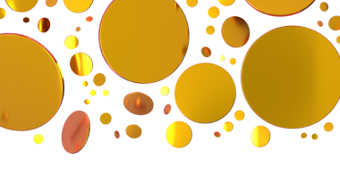 Dekorasyon ve Tasarım İçin Beyaz Arkaplanda Soyut Altın Halkalar