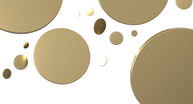 Dekorasyon ve Tasarım İçin Beyaz Arkaplanda Soyut Altın Halkalar