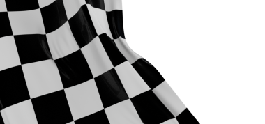 Hız, yarış, rekabet veya bitiş çizgisi için kareli bayrak sallama