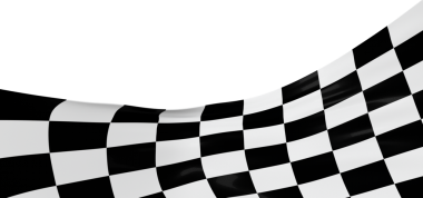 Dalga efekti, rekabet ve bitiş konseptine sahip Damalı Bayrak