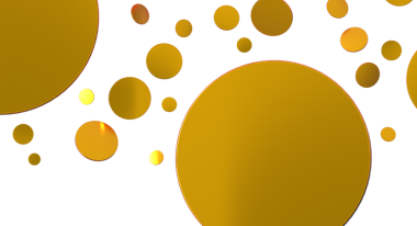 Tasarım Elementleri İçin Beyaz Arkaplanda Soyut Altın Çemberler