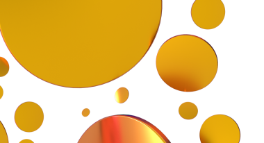 Beyaz arkaplan tasarımı kavramında soyut sarı halkalar