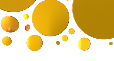 Tasarım elementleri veya görsel kavramlar için beyaz zemin üzerinde soyut altın halkalar