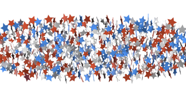 Kırmızı Beyaz ve Mavi Yıldız Çelengi: Beyaz Üzerine Vatanseverlik Madalyası