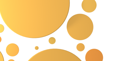 Beyaz zemin üzerinde soyut sarı daireler, yaratıcı kavramlar için modern tasarım