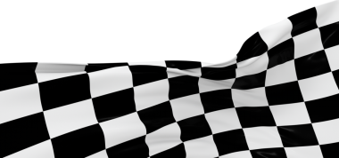 Hareketli bayrak sallama, yarış bitişi, başarı konsepti