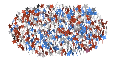 Kırmızı, Beyaz ve Mavi Yıldız Garland: Vatansever Tatil Dekorasyonu