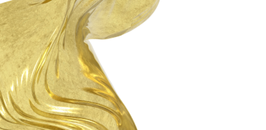 Beyaz Arkaplan Karşısında Zarif Altın Kumaş Yapısı, Lüks Tasarım