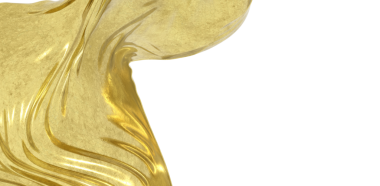 Soyut Altın Kumaş Dokusu Zarif Giyinme ve Beyaz Arkaplan