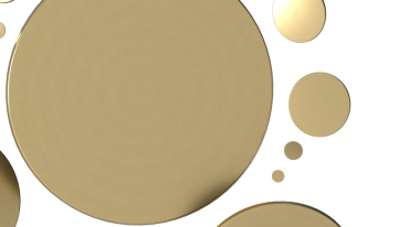 Tasarım Elementleri İçin Beyaz Arkaplanda Soyut Altın Çemberler