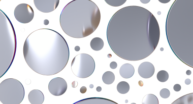 Metalik ve Geometrik Tasarım ile Soyut Çemberler Bileşimi