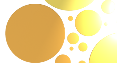 Tasarım için beyaz arkaplanda soyut sarı daireler