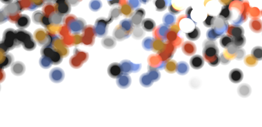 Beyaz Arkaplanda Soyut Renkli Noktalar: Sanatsal Tasarım