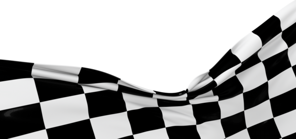 Damalı Bayrak Yarışta Rüzgarda Dalgalanıyor