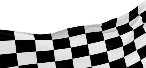 Beyaz Arkaplanda Damalı Yarış Bayrağı Dalgalanması, Kutlama