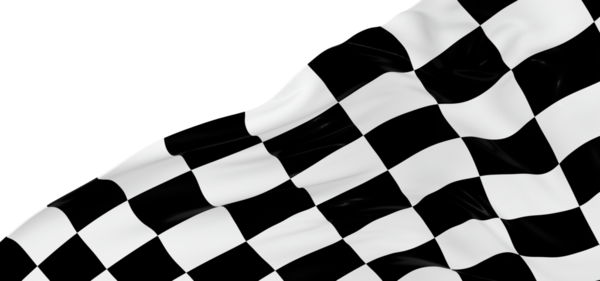 Dalgalı yarış bayrağı bitiş çizgisi spor ve zafer