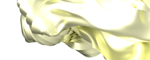 Sarı ve altın rengi akan soyut ipekten dalgalar ayrıntıları