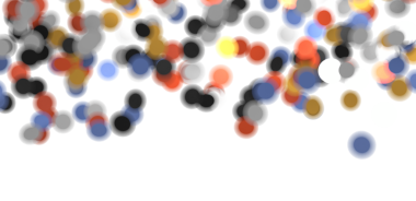 Beyaz Arkaplan Üzerinde Soyut Renkli Bulanık Küreler
