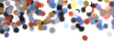 Beyaz Boşluk ve Görüntü ile Soyut Renkli Çemberler Bokeh Arkaplanı