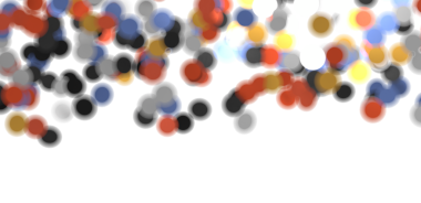 Beyaz Arkaplanda Yüzen Soyut Renkli Çemberler