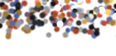 Tasarım için Beyaz Arkaplanda Soyut Renkli Kabarcıklar