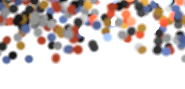 Beyaz Arkaplanda Soyut Renkli Noktalar: Dijital Tasarım Sanatı Konsepti