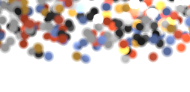 Soyut Renkli Çemberler Beyaz Arkaplan Sanatsal Tasarımı Bulanık