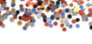 Dijital Tasarım için Beyaz Arkaplanda Soyut Renkli Çemberler