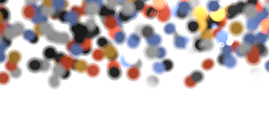 Beyaz Arkaplanda Sanatsal Görüntü Efektli Soyut Renkli Kabarcıklar