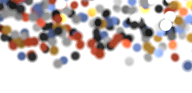 Beyaz Arkaplanda Soyut Renkli Bulanık Çemberler, Modern Konsept