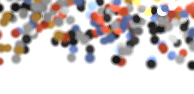 Dijital Tasarımlar için Beyaz Arkaplanda Soyut Renkli Çemberler