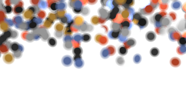 Beyaz Arkaplanda Soyut Renkli Noktalar: Sanatsal Tasarım Elementleri