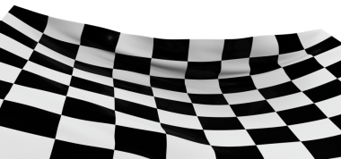 Başarı ve Rekabet İçin Soyut Damgalanmış Bayrak Dalgalama Yarışı Teması