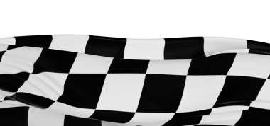 Beyaz Arkaplan Yarış Temasında Seçili Bayrak