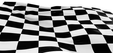 Damalı Bayrak Rüzgarda Dalgalanıyor, Hareket, Yarış, Zafer