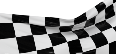 Damalı Bayrak Rüzgarda Dalgalanıyor, Bitiş Çizgisi Konsepti