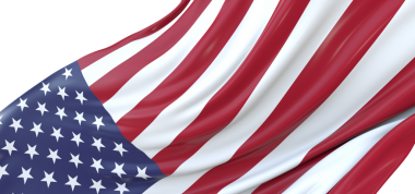 Amerikan Bayrağı Kırmızı, Beyaz Çizgili ve Yıldızlı Gururla Dalgalanıyor