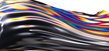 Renkli Dalga Efektli Soyut Parlak Metalik Yüzey