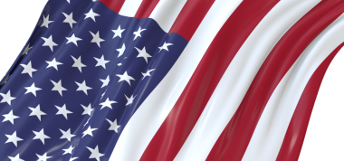 Amerikan Bayrağı sallıyor, çizgiler ve yıldızlar, vatanseverlik hissi