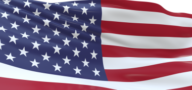 Amerikan Bayrağı Gururla Vatansever Özgürlük Sembolü ABD 'de dalgalanıyor