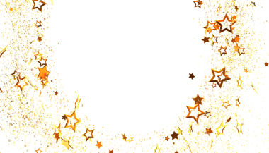 Neşeli Parıltı ve Parıldayan Efektlerle Altın Yıldızlı Arkaplan